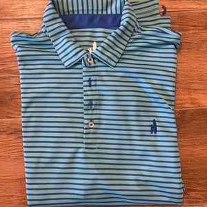 Johnnie-o performance striped polo XL